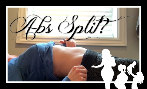 What to do if your abs split after pregnancy!