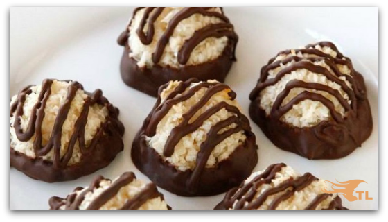 Chocolate Dipped Coconut Balls